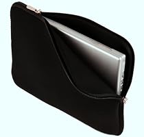 LUPO Black Netbook Neoprene Pouch Case Sleeve - Fits up to 10.2" Inch Netbooks & Apple Ipad