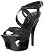 Jessica Simpson Women's Js-Andy Platform Sandal,Black Alaska Leather,7.5 M US