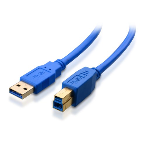 Cable Matters SuperSpeed USB 3.0 Type A to B Cable in Blue 10 Feet On Sale