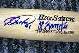 Luis Castillo & Alex Gonzalez Autographed/Hand Signed Bat