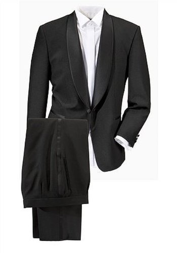 Eleganter Herren Smoking Schwarz (687)