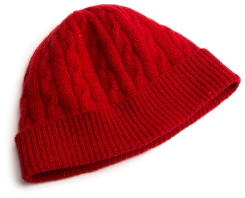 Red Moon Women's 100% Cashmere Cable Hat