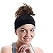 Red Dust Active Sports Headbands – Black Breathable Bamboo Exercise Bandanas for Workouts, Yoga, Running, Travel and Hiking. Soft Moisture Wicking Boho Sweatband and Hair Accessories for Women.