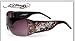 ED HARDY EHS 022 SKULL & CHERRY BLOSSOMS GUNMETAL GREY GRADIENT RIMLESS SUNGLASSES