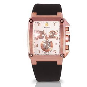 Steinhausen Mens TW524RG Riviera Retro Sport Swiss Quartz Rose Gold Dial Watch by Steinhausen