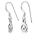 Sterling Silver Polished Small Swirl Shepherds Hook Earrings