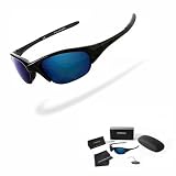 Chamelius Black Blue ICE HF Polarized Sunglasses - Round