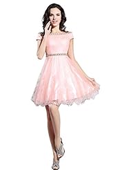 A-line Cocktail Short Applique Beaded Sequined Cap Sleeves Floral Print Bateau Neck Tulle Homecoming Dress/Prom Dress/Wedding Party Dress 