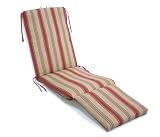 Steamer Chair Cushion, Olive, Brick, Stripe