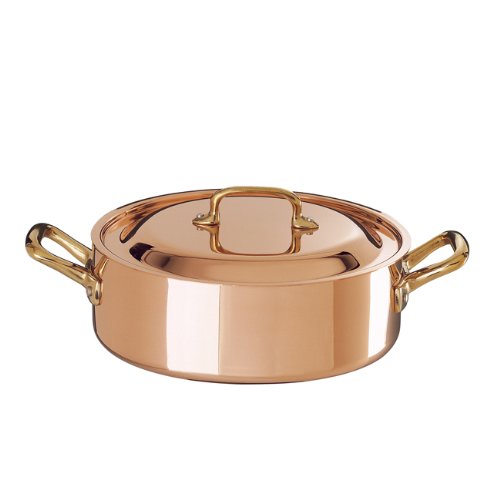 Ruffoni Historia Decor 4 Quart Copper Brazier Pot with Lid Inexpensive