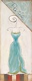 Paris Fashion - petite Art Poster PRINT Susan Osborne 4x10