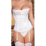 Women Stunning Floral Tapestry Strapless Corset