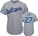 Matt Kemp Jersey: Adult Majestic Road Grey Authentic Cool Baseâ"¢ Los Angeles Dodgers Jersey with Dodger Stadium 50th Anniversary Patch
