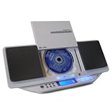 Zonosound HiFi Stereoanlage CD MP3 AUX Radio Uhr wei