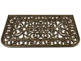 Somerset Rubber Doormat 17.7x29.5, Metallic Finish