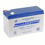Power-sonic PS-1270F1 - 12 Volt 7 Amp Hour Sealed Lead Acid Battery with 0.187 Fast-on Connector