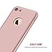 iPhone 7 case,360 Degree All-around Full Body Utral thin Fit Case cover with Tempered Glass Screen Protector Ultra slim Light Weight Hard Snap-On for Apple iPhone 7 4.7 inch(rose gold)