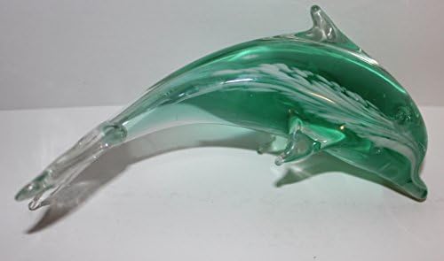 5.5" Glass Dolphin Figurine in Different Shades (Green)