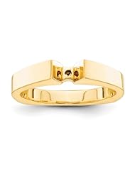 14k Semi-Mounting Peg Set Solitaire Ring, No Center Stone Included
