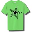 Concentric Stars Short Sleeve Bright Neon T-Shirt - Available in 5 bright colors