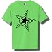 Concentric Stars Short Sleeve Bright Neon T-Shirt - Available in 5 bright colors