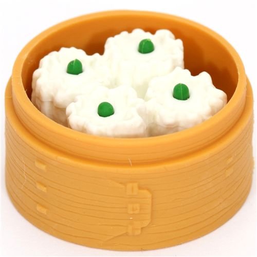 Dim Sum dumplings eraser from Japan by Iwako