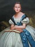 12X16 inch Figure Canvas Art Repro Portrait of Victorian