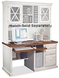 Kathy Ireland Home by Martin Furniture Southampton Deluxe Wood Computer Desk in Maple