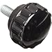 Davies Thermoset Round Grip Utility Knob, Flute Rim, Threaded Stud, 10-24 Thread Size X 1/2" Thread Length, 7/8" Diameter (Pack of 10)