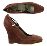 Gucci - Gucci Suede High Heel Style 163342 Womens Shoes