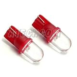 AutoVizion T10 (194/168) Wedge Super Red LED Light Bulb 147 152 158 (Twin Pack) Lifetime Warranty