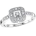 10K White Gold Diamond Ring