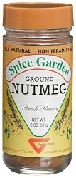 Spice Garden Nutmeg, Ground, 2-Ounce Glass Jars (Pack of 6)