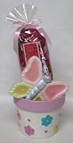 Glitter Ceramic Planter with Butterfly Candle & Potpurri Gift Set - B0018RR8ZY