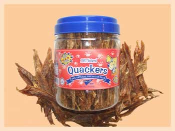 More image Quackers 1lb Canister (Catalog Category: Dog / Dog Treats)