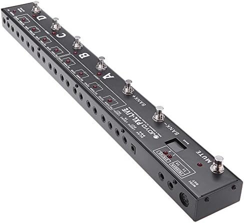 Cloudings(TM)Joyo PXL-LIVE 8 LOOP Channels Programable Pedal Controller Metal Alloy Durable and Sturdy Guitar Effector With MIDI Controller