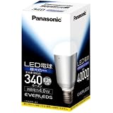 Panasonic EVERLEDS LED電球(密閉型器具対応・E26口金・一般電球形・電球30W相当・340ルーメン・昼光色相当)LDA4DA1