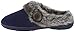Dearfoams Women's Microsuede Clog With Button Slipper