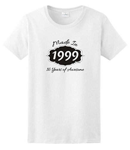 Made 1999 16 Years of Awesome Birthday Gift Ladies T-Shirt