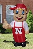Huge 8' NCAA Nebraska Cornhuskers Lil red-colored Inflatable outside Yard Decoration