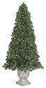 6.5' Potted Slim Olympia Pine Pre-Lit Artificial Christmas Tree - Clear Lights