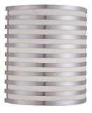 American Fluorescent Bilbao Wall Sconce, Smooth Satin Aluminum Finish #BBS213SAEC