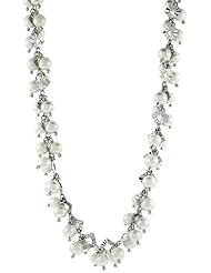 Sterling Silver Pearl Necklace 5 mm Freshwater, 17 inch long