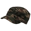 Fitted Cotton Ripstop Army Cap-Green Camo
