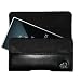 Black Leather and Black Mesh Case Pouch with Belt Clip for Microsoft Zune HD 16GB / 32GB