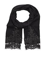 Alice Hannah Bufanda Lana Lace (Negro)