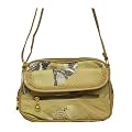 Real Leather Snake Design Cross Body Fashion Bag Beige