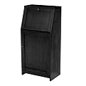Entryway Cabinet with Power Outlet - Black