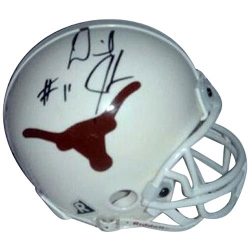 Derrick Johnson Autographed/Hand Signed Texas Longhorns Mini Helmet