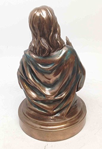 SACRED HEART OF JESUS BUST STATUE CHRIST GOD DIVINE LOVE FOR MAN FIGURINE